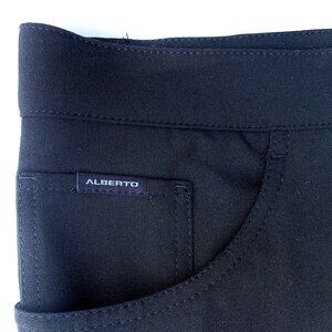 Men’s Alberto TOM Ceramica Comfort Fit Pants, Black, Size 46, Made in Germany